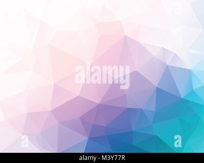 Arrière-plan bleu rose poly bas Illustration de Vecteur