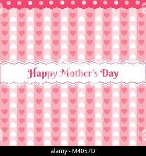 Heureux le jour de mères plus motif mignon Illustration de Vecteur