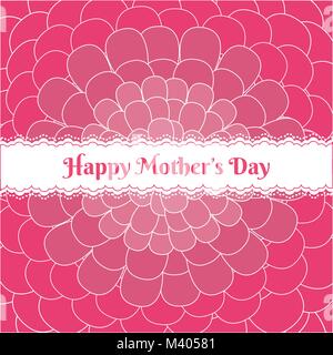 Heureux le jour de mères plus motif mignon Illustration de Vecteur