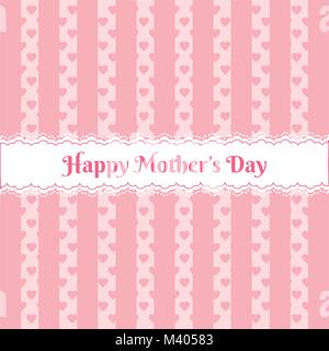 Heureux le jour de mères plus motif mignon Illustration de Vecteur