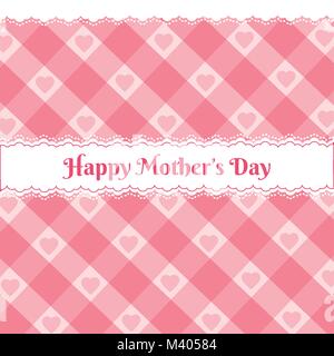 Heureux le jour de mères plus motif mignon Illustration de Vecteur