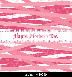 Heureux le jour de mères plus motif mignon Illustration de Vecteur