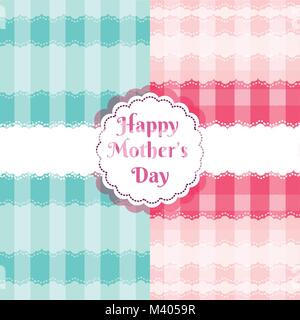 Heureux le jour de mères plus motif mignon Illustration de Vecteur