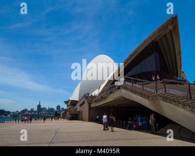 Étapes et concours autour de l'Opéra de Sydney, Sydney Harbour, Sydney, New South Wales, Australie, Banque D'Images