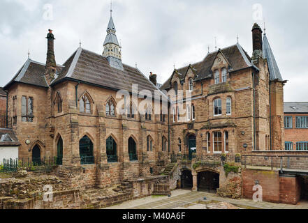 Blue Coat School, ancien prieuré Row, Coventry, Warwickshire construit 1856 Banque D'Images