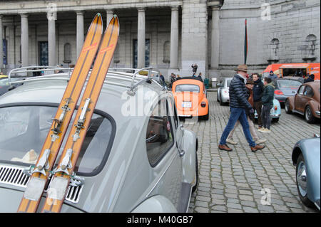 Les Coccinelles Volkswagen Rally à Bruxelles. Banque D'Images