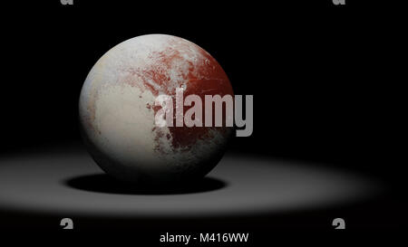 Planète naine Pluton, l'ex-planète, système solaire set Banque D'Images