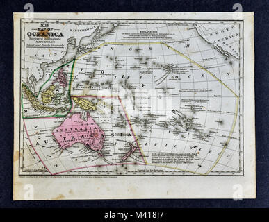 1839 Mitchell Site - Océanie - Australie Nouvelle-Zélande Pacifique Sud Polynésie Française Tahiti Hawaii des Indes Banque D'Images