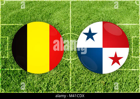 Belgique contre le Panama football match Banque D'Images