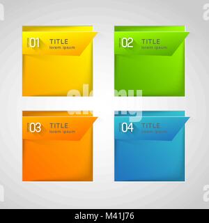 Abstract colorful vector bannières option Illustration de Vecteur