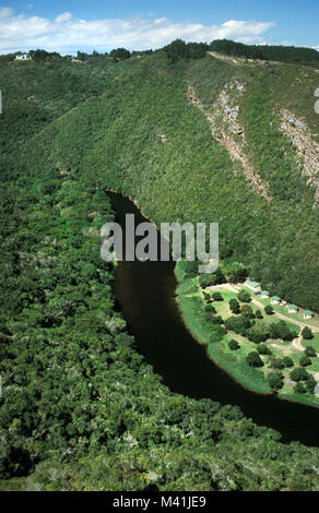 L'Afrique du Sud. Désert. Parc national de Wilderness. Vue aérienne sur le parc. Banque D'Images
