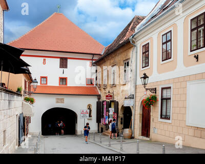 Kamenita vrata, Stone Gate Building, la Ville Haute, Zagreb, capitale de la Croatie, de l'Europe Banque D'Images