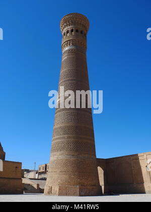 Minaret Kalyan dans la vieille ville de Boukhara, Ouzbékistan Banque D'Images