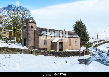 Chapelle de la forêt, de Macclesfield Forest and Wildboarclough,, parc national de Peak District, l'hiver Banque D'Images