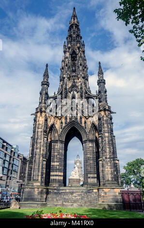 Sir Walter Scott Memorial, Edimbourg en Ecosse Banque D'Images