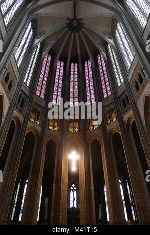 Basilique cathédrale Sainte-Croix d'Orléans. La cathédrale est probablement le plus célèbre pour son association avec Jeanne d'Arc. Banque D'Images