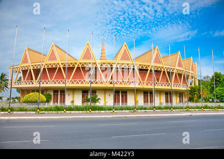 Conférence Chaktomuk Hall à Phnom Penh, Cambodge. Banque D'Images