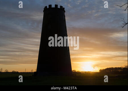 Le moulin noir au coucher du soleil sur Beverley Westwood à l'extérieur de la ville de marché de Beverley dans l'East Yorkshire Banque D'Images