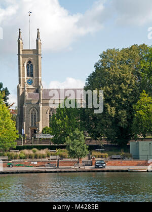 Hampton, St Peters Church, par Thames, Surrey, Angleterre, Banque D'Images