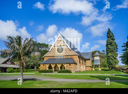 L'île de Norfolk, territoire extérieur australien, voir l'église de la mission St Barnabas Chapelle, achevée en 1880 en tant que momorial à évêque Patterson qui Banque D'Images