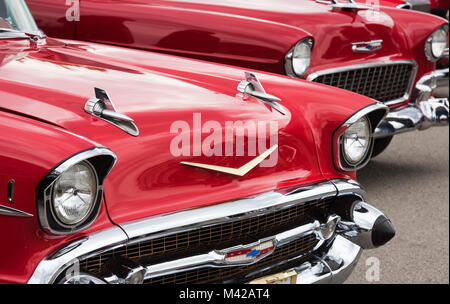 1957, Chevrolet Bel Air. Chevy. Classic American car Banque D'Images