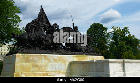 Ulysses S. Grant Memorial restauré sur le côté ouest de la capitale américaine Banque D'Images