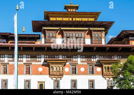 Punakha, Bhoutan. Punakha Dzong (forteresse/monastère). Banque D'Images