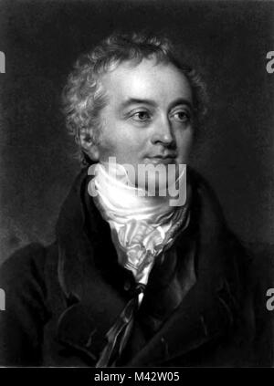 Thomas Young (1773 - 1829) médecin et mathématicien anglais Banque D'Images