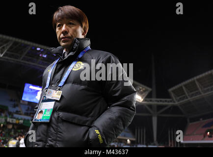 Jeonju, Corée du Sud. Feb 13, 2018. Takahiro Shimotaira (Reysol) Football/soccer : AFC Champions League Groupe E match entre Jeonbuk Hyundai Motors Kashiwa Reysol 3-2 au stade de la Coupe du Monde de Jeonju Jeonju, Corée du Sud . Credit : AFLO/Alamy Live News Banque D'Images