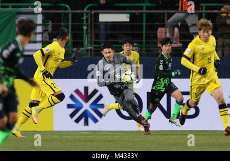 Jeonju, Corée du Sud. Feb 13, 2018. Kosuke Nakamura (Reysol) Football/soccer : AFC Champions League Groupe E match entre Jeonbuk Hyundai Motors Kashiwa Reysol 3-2 au stade de la Coupe du Monde de Jeonju Jeonju, Corée du Sud . Credit : AFLO/Alamy Live News Banque D'Images