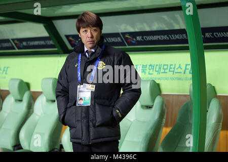 Jeonju, Corée du Sud. Feb 13, 2018. Takahiro Shimotaira (Reysol) Football/soccer : AFC Champions League Groupe E match entre Jeonbuk Hyundai Motors Kashiwa Reysol 3-2 au stade de la Coupe du Monde de Jeonju Jeonju, Corée du Sud . Credit : AFLO/Alamy Live News Banque D'Images