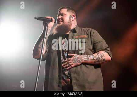 Islington Assembly Hall, Royaume-Uni. Feb 13, 2018. WarChild's Brits Semaine, Rag n Bone Man performing à Islington Assembly Hall - 13 février 2018 Crédit : Tom Rose/Alamy Live News Banque D'Images