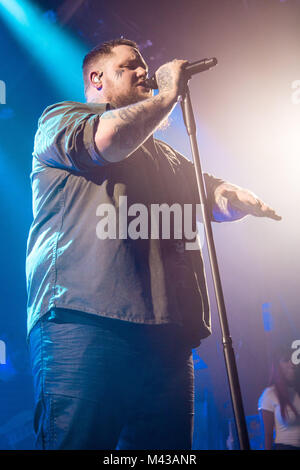 Islington Assembly Hall, Royaume-Uni. Feb 13, 2018. WarChild's Brits Semaine, Rag n Bone Man performing à Islington Assembly Hall - 13 février 2018 Crédit : Tom Rose/Alamy Live News Banque D'Images