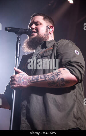 Islington Assembly Hall, Royaume-Uni. Feb 13, 2018. WarChild's Brits Semaine, Rag n Bone Man performing à Islington Assembly Hall - 13 février 2018 Crédit : Tom Rose/Alamy Live News Banque D'Images