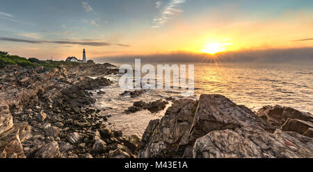 Phare de Portland dans le Maine Banque D'Images