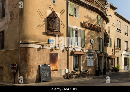 Restaurant Le Moulin, L'Isle sur la Sorgue, Vaucluse, PACA, France Banque D'Images