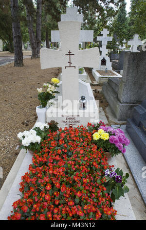 Cimetière Russe en France- Sainte-Geneviève-des-Bois. Banque D'Images