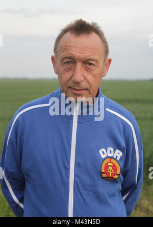 Joachim Streich ( FC Hansa Rostock et 1.FC Magdebourg) Banque D'Images