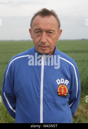 Joachim Streich ( FC Hansa Rostock et 1.FC Magdebourg) Banque D'Images