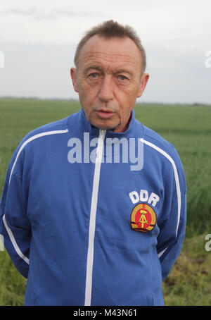 Joachim Streich ( FC Hansa Rostock et 1.FC Magdebourg) Banque D'Images