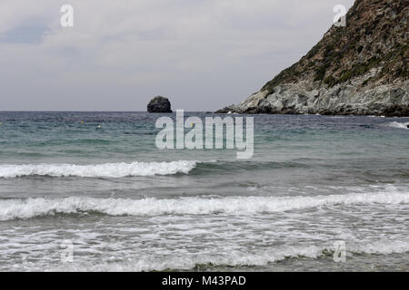 Marine de Giottani, plage de graviers, Corse, France Banque D'Images