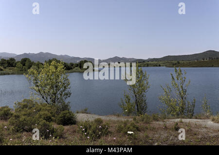 Près de lac de Padula Oletta dans le Nebbio, Corse Banque D'Images