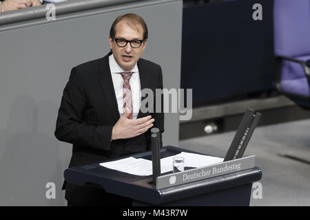 Livraison d'une déclaration gouvernementale par Merkel à Bundestag Banque D'Images