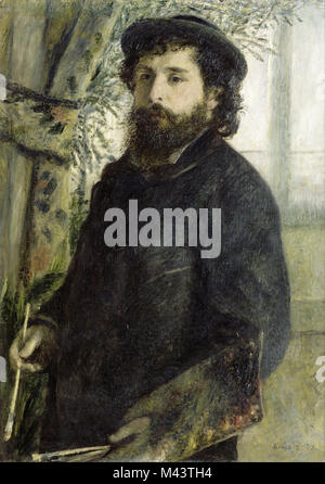 Claude Monet par Renoir, 1875 Banque D'Images