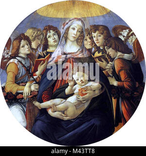 Madonna de la Grenade, de Botticelli Banque D'Images