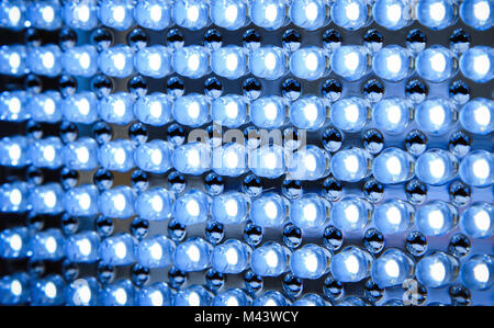 Panneau LED à lumière fluorescente close up Banque D'Images