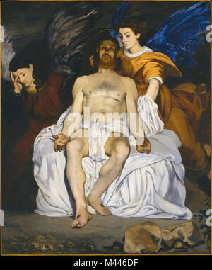 Édouard Manet, le Christ mort avec l'Ange, 1864 Banque D'Images