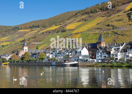 Zell à Moselle, Rhénanie-Palatinat, Allemagne Banque D'Images