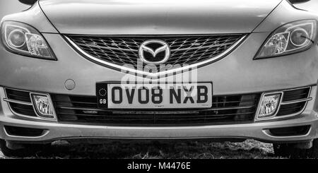 Mazda 6 Estate - Photographie noir et blanc photographie Détail Voiture Banque D'Images