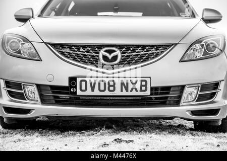 Mazda 6 Estate - Photographie noir et blanc photographie Détail Voiture Banque D'Images